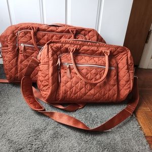 SET - Vera Bradley Performance Twill Weekender Travel Regular